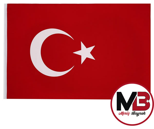 20 x 30 - Türk Bayrağı - Alpaka Kumaş